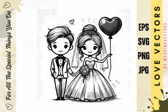 C3964: A Minimalist Wedding Graphic Set for Timeless Elegance