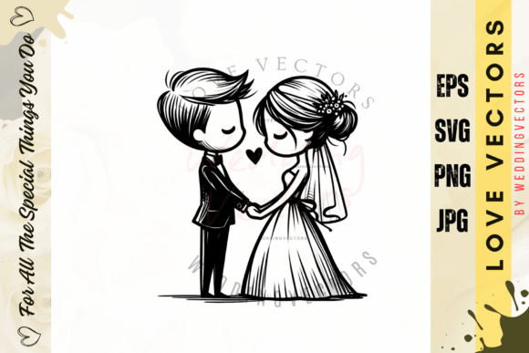 Capturing Everlasting Romance: The Whimsical Wedding Illustration - C3981