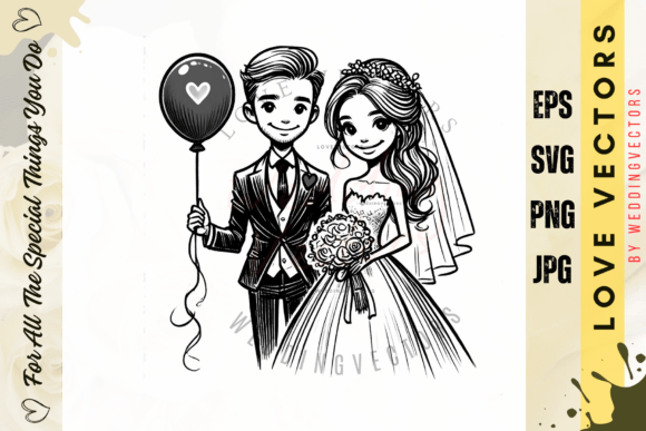 Capturing Forever: The Art of Wedding Couple & Love Vectors