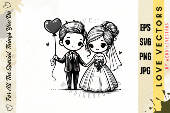 Celebrate Matrimony with the C3970 Wedding Vectors