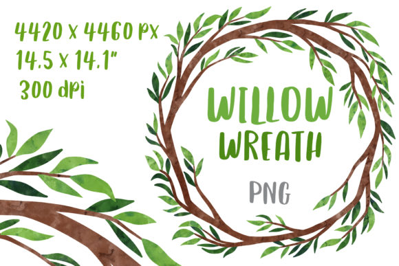 Forest Wedding Wreath Clipart: A Watercolor Design Essential