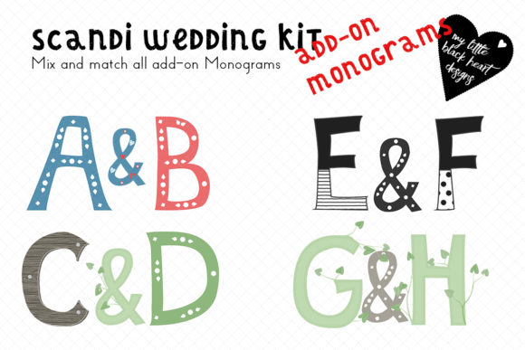 The Scandi-Wedding Add-on Leaf Monogram Set: A Designer's Secret Weapon