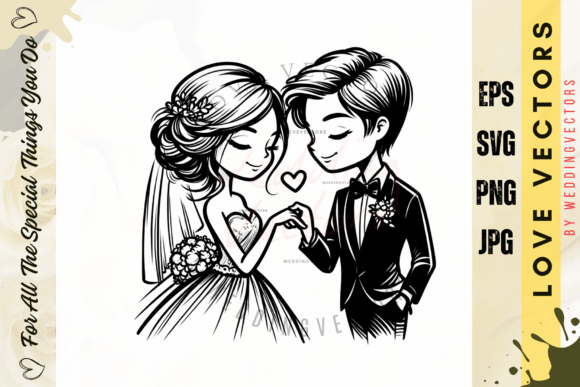 Wedding Couple and Love Vectors - C3794: A Designer's Guide