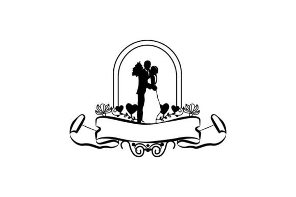 Wedding Silhouette Banner Element Design for Every Occasion